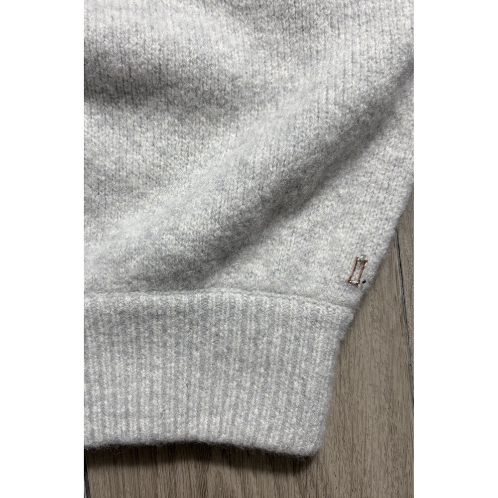 Kit And Ace Women's Chunky Cashmere Boyfriend Fit Long‎ Sweater Comfy Gray S/M - Picture 3 of 10